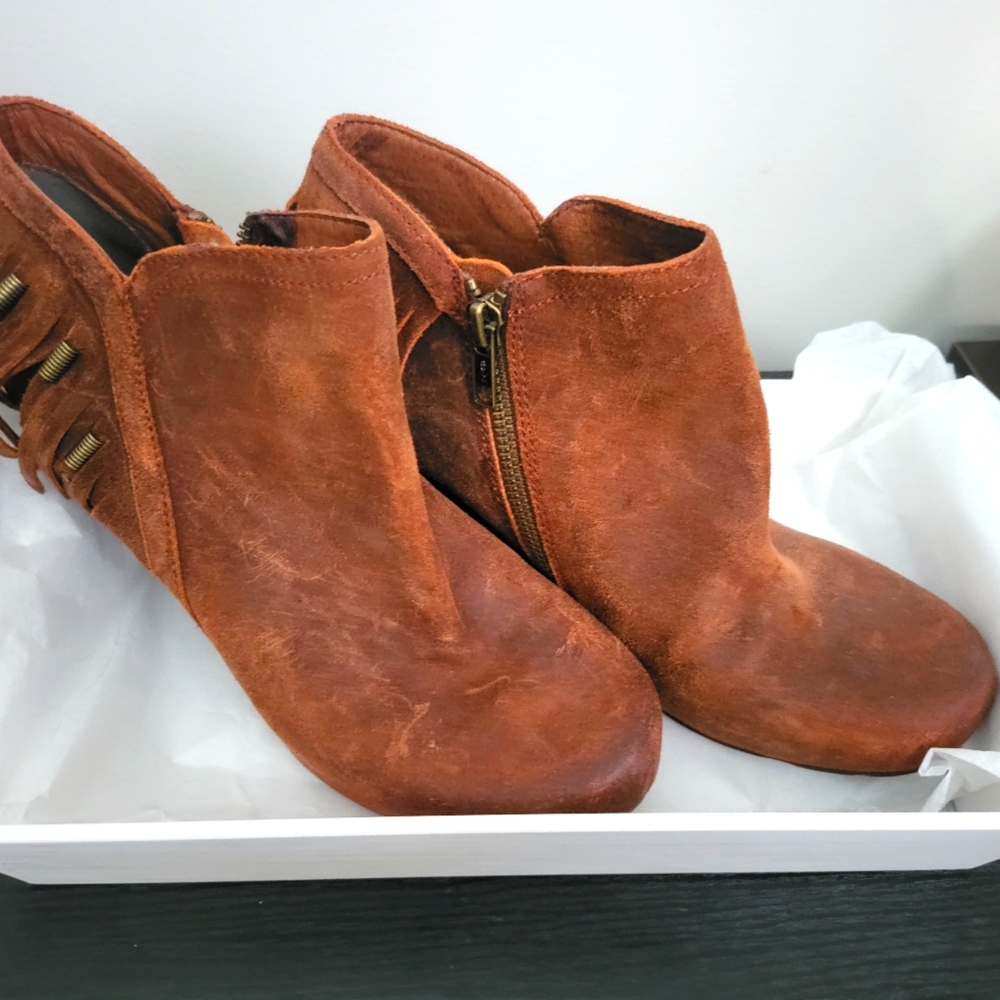 OTBT Rustic Fringed Booties